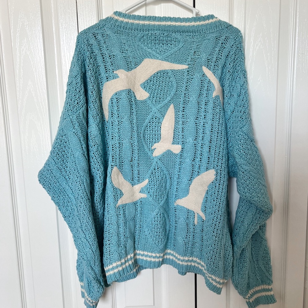 Brand new NWT Taylor swift 1989 blue cardigan M/L rare sold out authentic